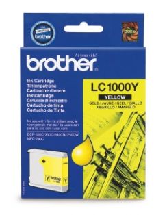 Cartridge Brother LC-1000Y (žlutá, 400 str.@ 5% draft) pro DCP-330C,DCP-540CN