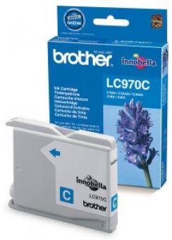 Cartridge Brother LC-970C (modrá, 300 str.@ 5%, draft)
