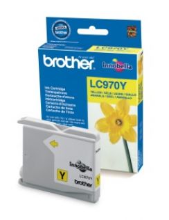 Cartridge Brother LC-970Y (žlutá, 300 str.@ 5%, draft)