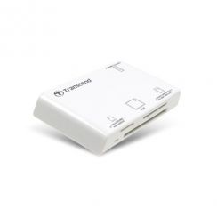 Čtečka karet TRANSCEND, bílá - SD,SDHC,microSD, microSDHC,  Memor