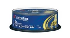 Disk DVD+RW (25-pack) VERBATIM Spindle/4x/DLP/4.7GB