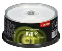 Disk DVD-R Imation 4.7GB 16x, Printable  CB 30ks