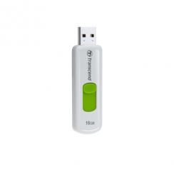 Flash USB 16GB TRANSCEND JetFlash620, USB2.0, bílá - zelená