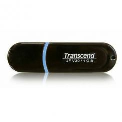 Flash USB 1GB TRANSCEND JetFlashV30, USB2.0, modrý