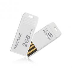 Flash USB 2GB TRANSCEND JetFlashT3, USB2.0, bílý