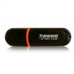 Flash USB 2GB TRANSCEND JetFlashV30, USB2.0, červený