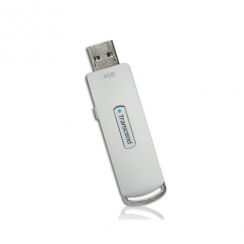 Flash USB 4GB TRANSCEND  JetFlashV15, USB2.0, bílý, Trend Micro AntiVirus software