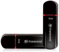 Flash USB 4GB TRANSCEND JetFlashV600, USB2.0, červený, HIGH SPEED