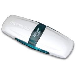 Flash USB 64GB TRANSCEND JetFlashV20, USB2.0, aqua