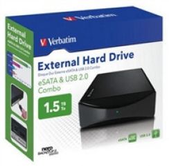 HDD ext. Verbatim 3,5'  eSATA a USB s kapacitou 1.5TB