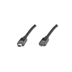 Kabel Digitus FireWire 4pin - 6pin 5m, černo/šedý