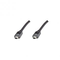 Kabel Digitus FireWire 6pin - 6pin 1,8m, černo/šedý