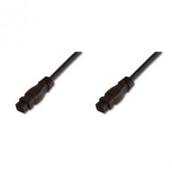 Kabel Digitus FireWire 9pin - 9pin 1m, černý