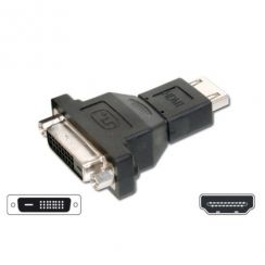 Kabel Digitus HDMI adapter Type A na DVI(24+1) samice/samice, černý