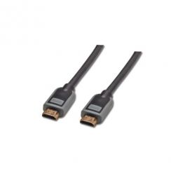 Kabel Digitus HDMI/A prop.2m, AWG30, černý/šedý, pozlacené kontakty