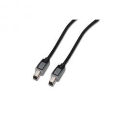 Kabel Digitus USB 3.0 B/samec na B-samec 1m, černošedý