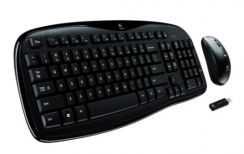 Klávesnice a myš Logitech Wireless Desktop MK250, USB, SK