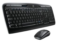 Klávesnice a myš Logitech Wireless Desktop MK300, USB, SK