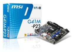MB MSI G41M-P23 (2xDDR3,max8GB,int.VGA 1G,DX 10)