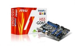 MB MSI H55-GD65 (4DDR3,7SATA,1eSATA,OC Genie,DrMos)