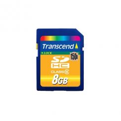 Paměťová karta TRANSCEND 8GB SDHC (Class 6, 150X)  memory card