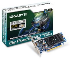 VGA GIGABYTE 210 512MB (64) aktiv 1xDVI HDMI DDR3