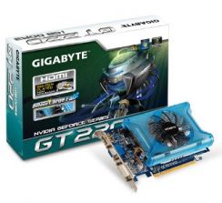 VGA GIGABYTE 220GT 1GB (128) aktiv 1xDVI HDMI DDR3