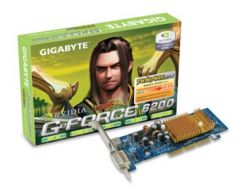 VGA GIGABYTE 6200 256MB (64) pasiv 1xDVI DDR2 AGP