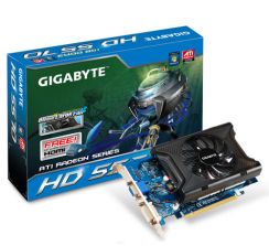 VGA GIGABYTE HD5570 1GB (128) aktiv 1xDVI HDMI DDR3