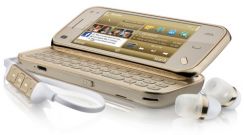 Mobilní telefon Nokia N97 mini Gold Edition (freeNAVI,1hra)