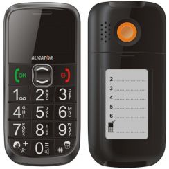 Mobilní telefon Aligator A400 Senior černý