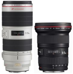 Objektiv Canon EF 16-35mm 1:2.8 L II USM + EF 70-200 2.8 IS