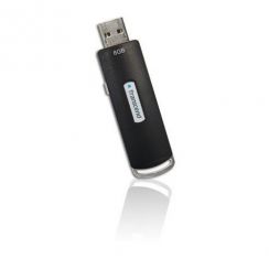 Flash USB 8GB TRANSCEND JetFlashV15, USB2.0, černý, Trend Micro AntiVirus software