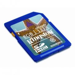 Paměťová karta SD Kingston 8GB HC Class 6 Ultimate Flash Card