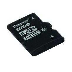 Paměťová karta micro SD Kingston 16GB HC Class 10 Flash Card Single Pack w/o Adapter