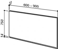 Panel nástěnný PPH 750/6N nerez