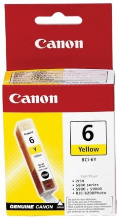 Cartridge Canon BCI-6Y, žlutá