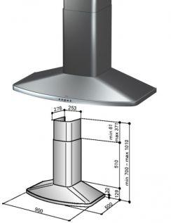 Odsavač par Best K 6039.CE-9N, bez motoru