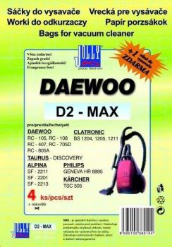 Filtr Jolly D 2 MAX (4+1ks) do vysav. DAEWOO