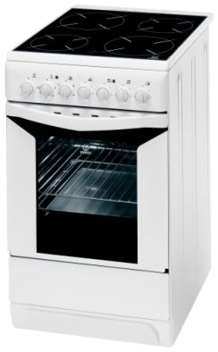 Sporák el. Indesit K3C11W/R sklokeramika