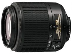 Objektiv Nikon 55-200mm AF-S DX černý, F4-5.6G, s LC-52 / LF-1