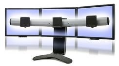 Stojan na monitor Ergotron LX Triple Display Lift Stand, pro 3 monitory, černá