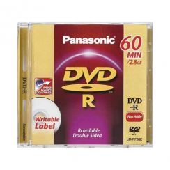 Disk DVD-R Panasonic LM-RF60E, půměr 8cm, 60 min., 2,8GB