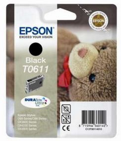 Cartridge EPSON (C13T06114010), černá, pro D68/88/DX3800/3850/4200/4250/4800/4850 bez ochrany