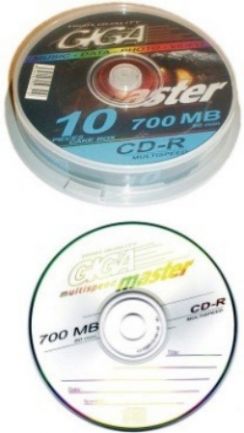 Disk CD-R Gigamaster 700MB, 52x, cake 10pack