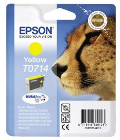Cartridge EPSON (C13T07144010), žlutá, pro D78/DX4000/4050/5000/5050/6000/50/7000F bez ochrany