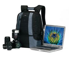 Batoh foto LowePro CompuDaypack šedá