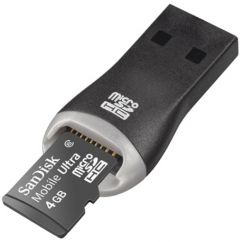 Paměťová karta Micro SDHC Sandisk Ultra 4GB + čtečka karet
