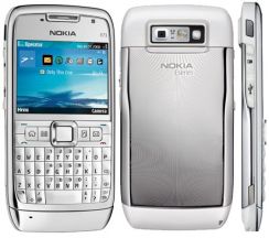 Mobilní telefon Nokia E71 bílá (White Steel), 3měs.