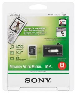 Paměťová karta MS Micro Sony MSA8GU2, 8GB